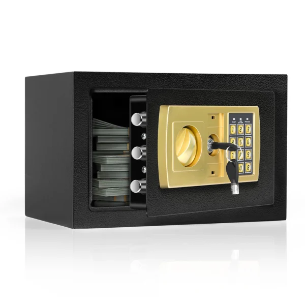 Digital Keypad Lock Safe Box - Heavy Duty Steel Security for Home/Office, Anti-Theft Fireproof Electronic Storage Cabinet