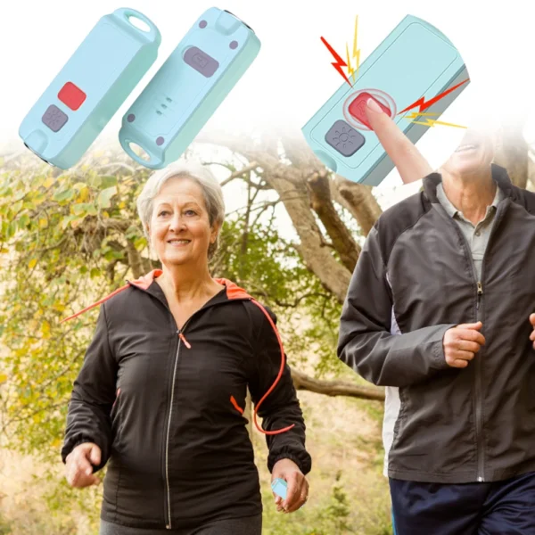 Personal Alarm with LED Lights Self Defense Alarm Rechargeable Emergency Safety Alarm for Women Elderly Children Night Runners