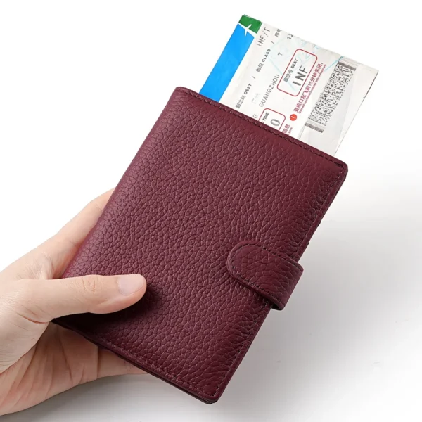Passport Holder for Travel Accessories Rfid Blocking Passport Book Holders for Women and MenTravel Essentials Document Organizer